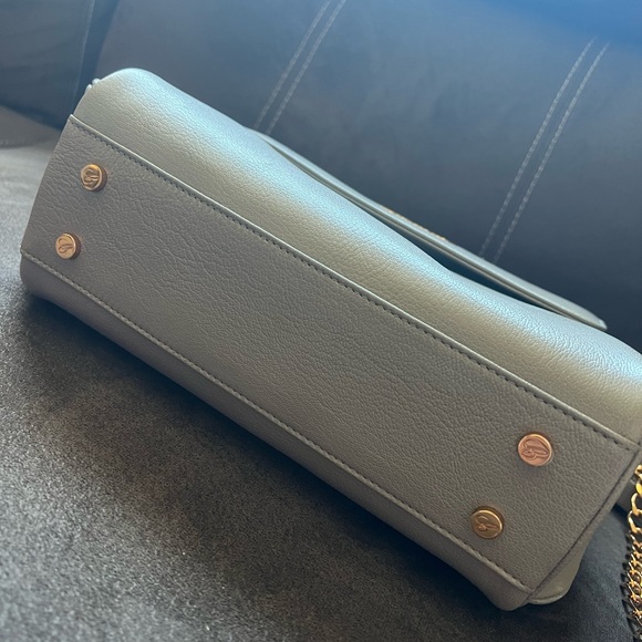 Chopard Shoulder Bag Lucca Chain Shoulder Leather Gray - Picture 6 of 12